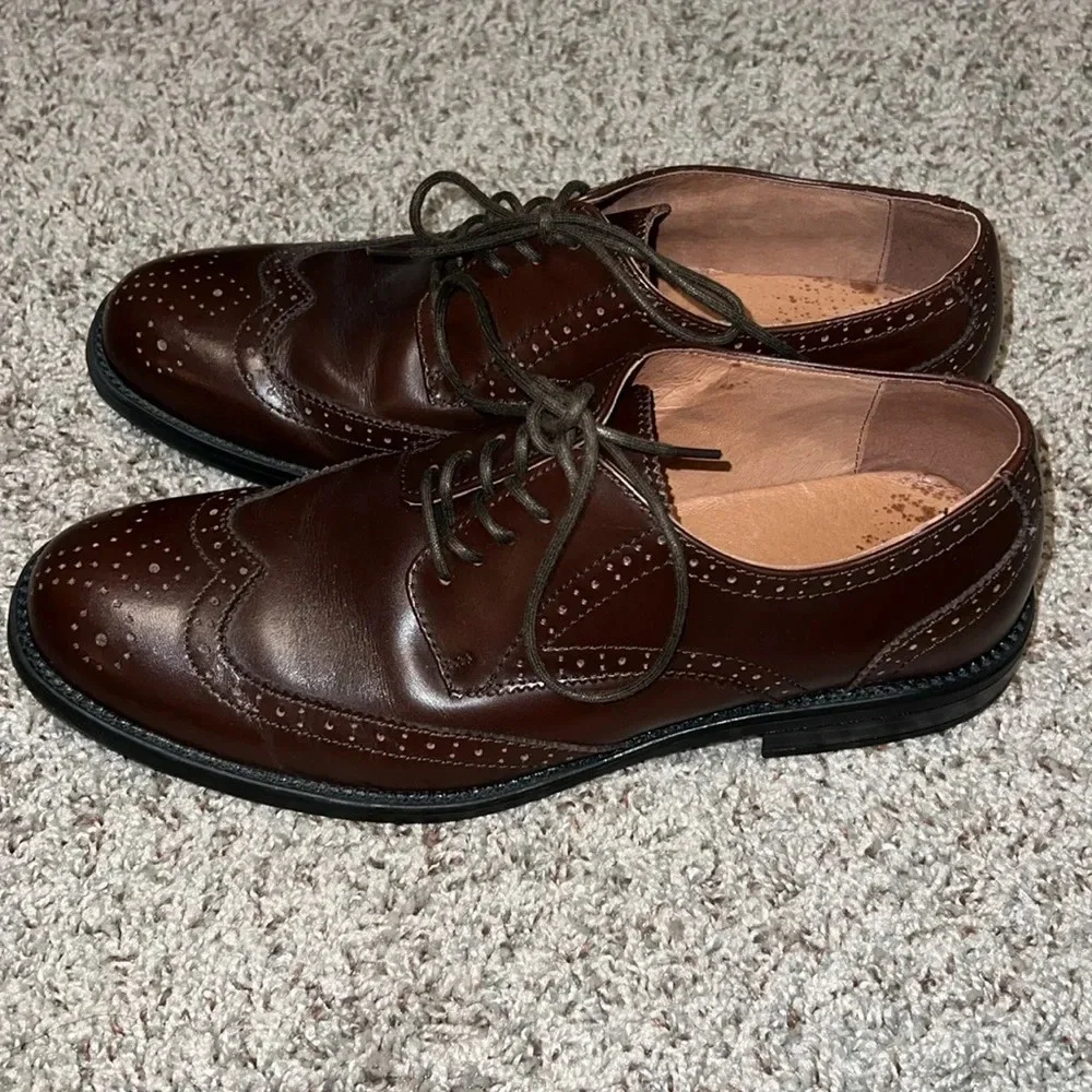 Lands End Men’s Lace Up Oxford Shoes